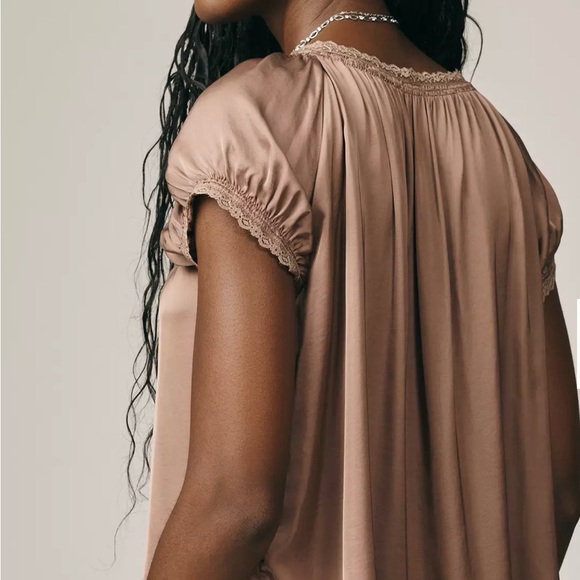 Anthropologie Amber Lace-Accent Top - Picture 2 of 9